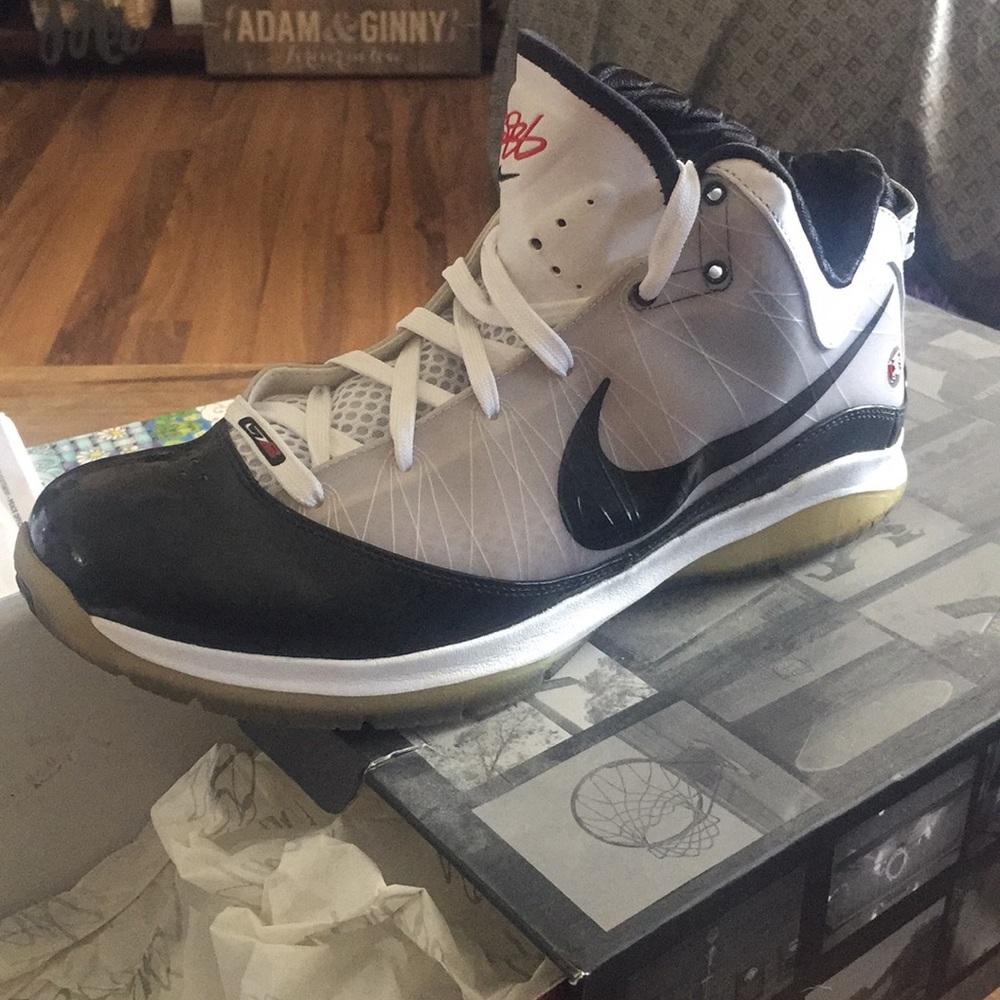 Size 12 LeBron 7 playoff series shoes.